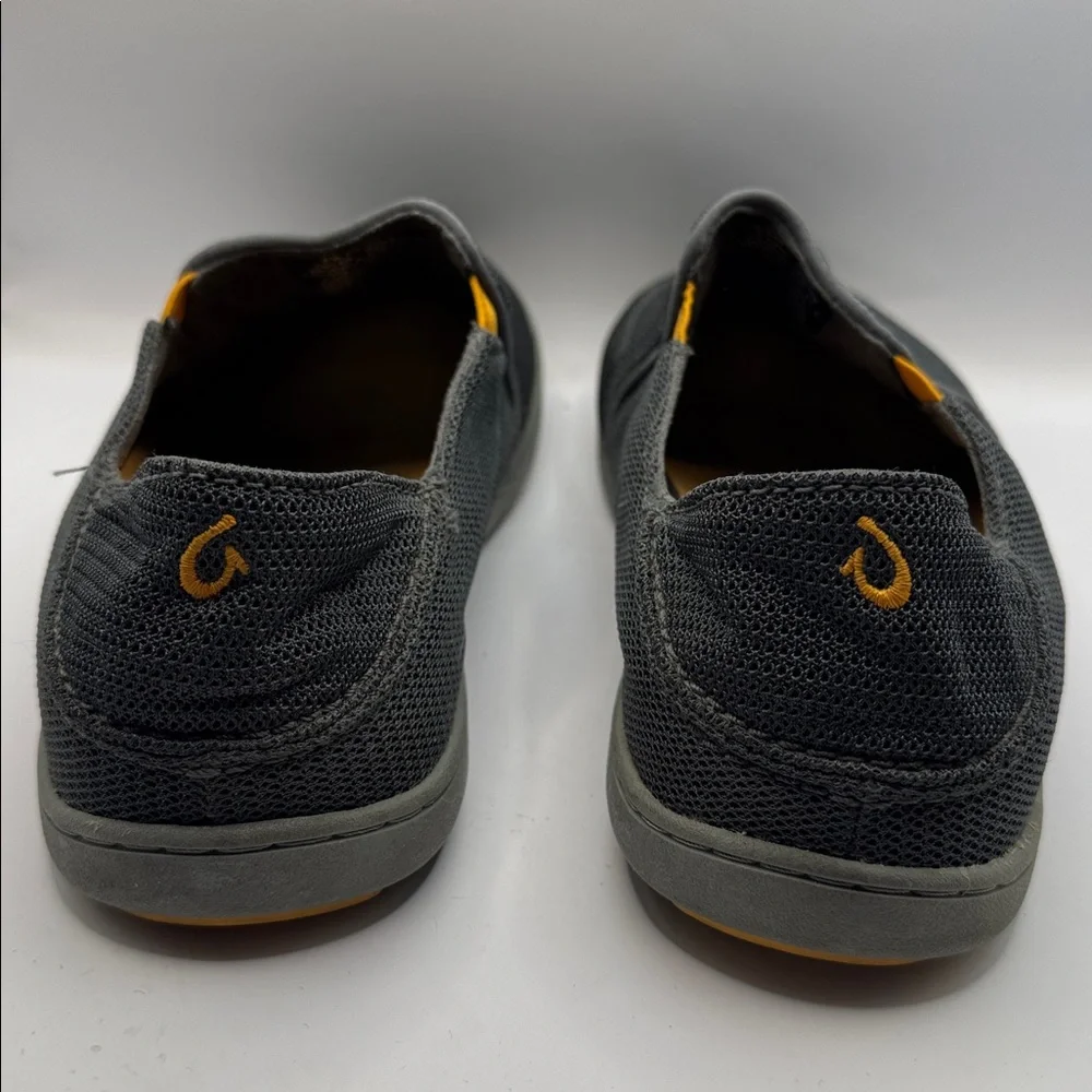 Olukai Nohea Mesh Slip-On Shoes Men’s 8.5 Gray Comfort Casual Loafer